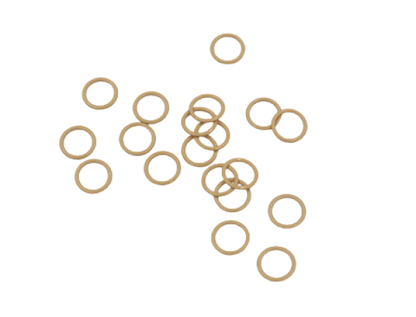 Бельевое кольцо регулировочное металлическое 0,6мм цв.бежевый(в упак.1000шт)