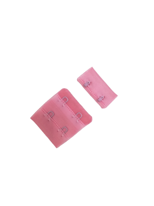 Бельевые застежки на ткани 2х2 34мм цв.розовый(в упак.100шт)