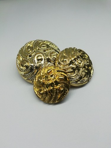 981B Пуговица металлизированная N32 20мм цв.золотой(в упак.1000шт, в кор.№627)
