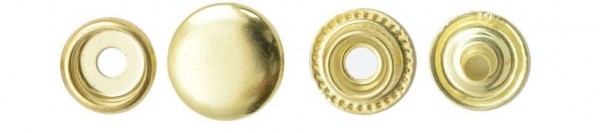 Кнопка нержавеющая №61 15мм цв.золото(в упак.720шт)