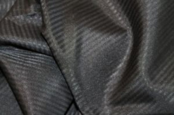 Карманная ткань полосатая 90г/м 80%ПЭ 20%Хлопок цв.черный(в рул.100м)
