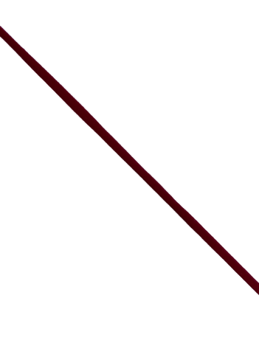 1535 Бельевая резинка округленная 05мм цв.красный(в рул.100м)