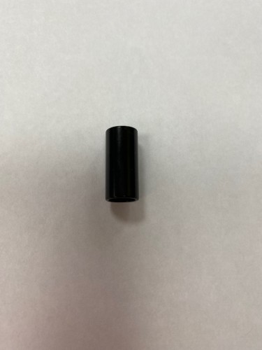 518 Концевик для шнура круглый открытый 7х20мм цв.черный(в упак.100шт)