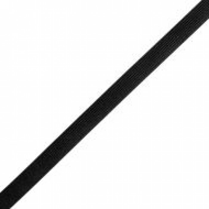 Резинка вязаная стандартная 015мм цв.черный(в рул.100м)