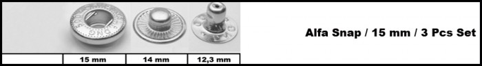 Нижние части нержавеющие для кнопок Alfa 15мм цв.никель(в упак.720шт)