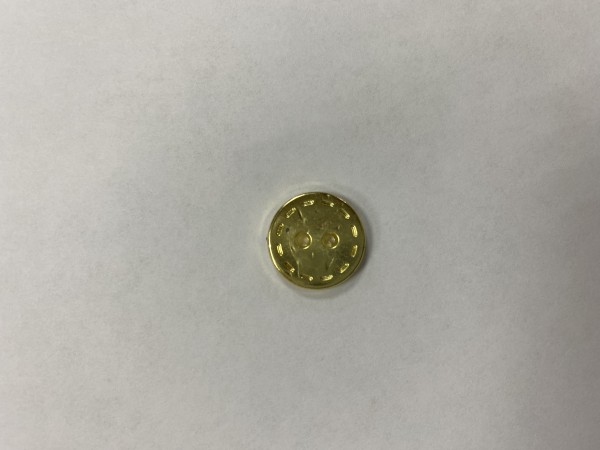 940 Пуговица металлизированная №20 12,5мм цв.золотой(в упак.5000шт)
