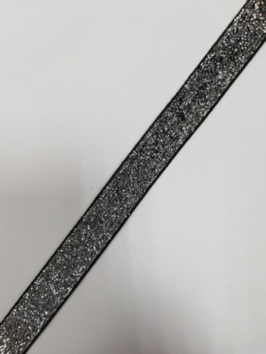 Бархатная лента декоративная №10 20мм цв.черный(в рул.91,5м)