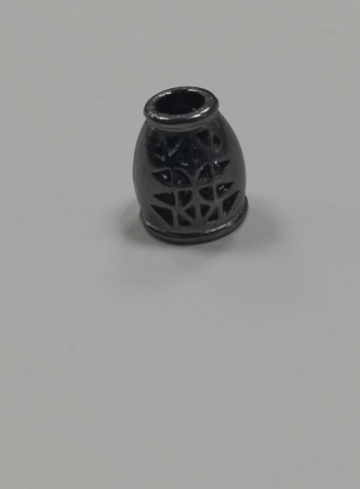 10 Концевик металлический декоративный цв.ч.никель(в упак.1000шт)