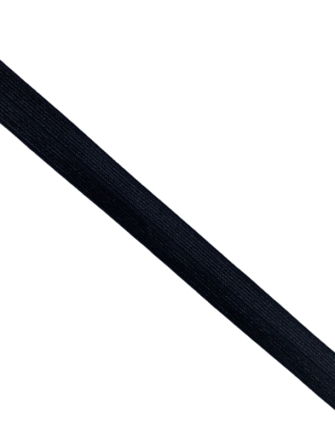 0450KTP Резинка окантовочная матовая 18мм цв.черный(в рул.100м)