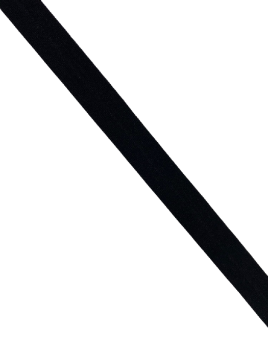 0450KTP Резинка окантовочная матовая 15мм цв.черный(в рул.100м)
