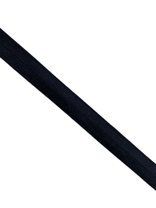 0450KTP Резинка окантовочная блестящая 15мм цв.черный(в рул.100м)