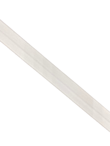 0450KTP Резинка окантовочная матовая 15мм цв.белый(в рул.100м)