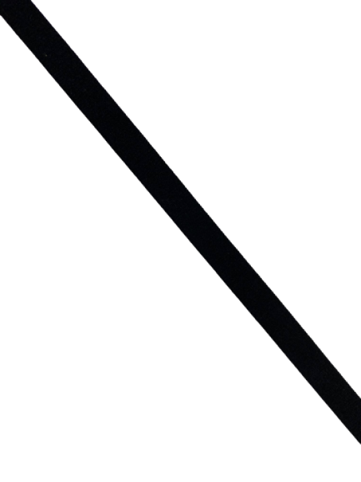 0301KPS Бельевая резинка 11мм цв.черный(в рул.100м)