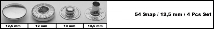 Кнопка нержавеющая №54 15мм цв.никель(в упак.1440шт)
