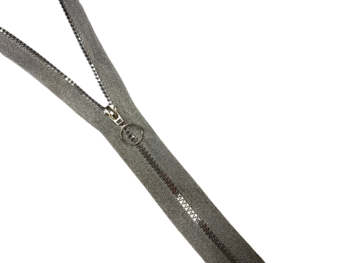 Молния спираль Т5 декоративная металлизированная серебро 80см цв.серебро(в упак.50шт)