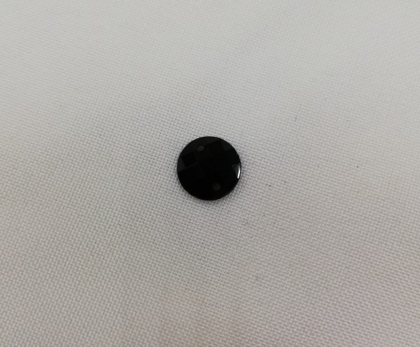1853 Стразы кристальные пришивные круг 10мм Black(в упак.720шт)