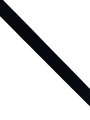 0450KTP Резинка окантовочная матовая 20мм цв.черный(в рул.100м)