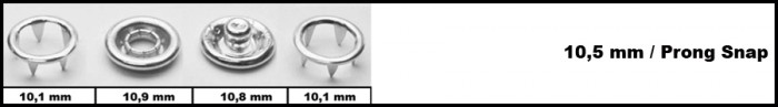 Кнопка нержавеющая трикотажная закрытая 11.5мм цв.никель(в упак.1440шт)