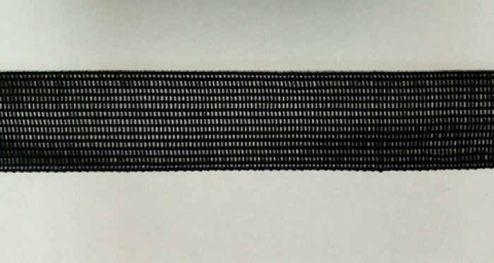 322(603) Окантовочная лента 22мм цв.черный(в рул.100м)