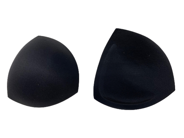 L Чашки корсетные цв.черный треугольник(в упак.30пар)