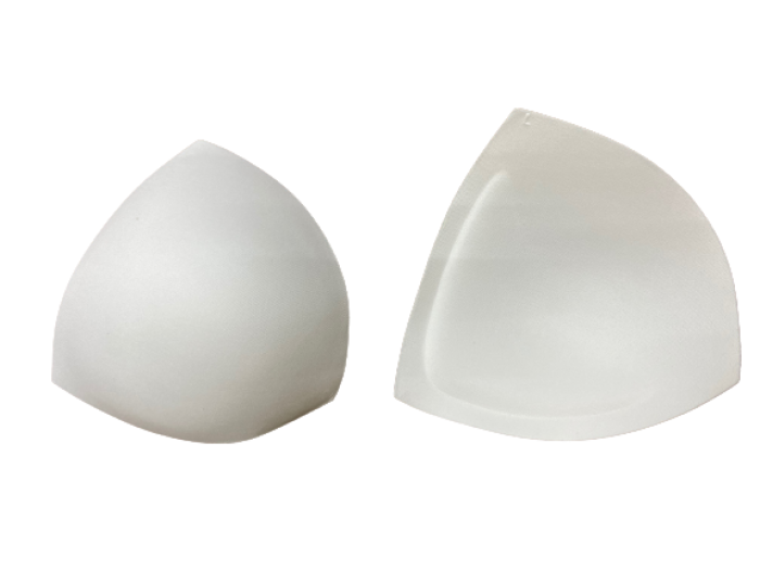 L Чашки корсетные цв.белый треугольник(в упак.30пар)