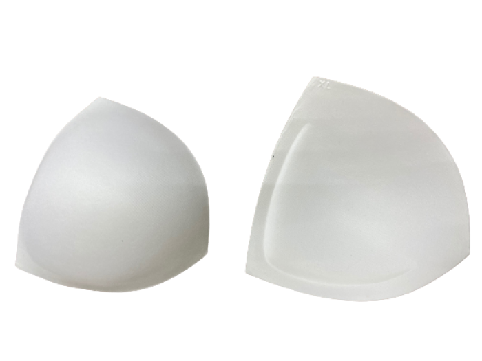 XL Чашки корсетные цв.белый треугольник(в упак.30пар)