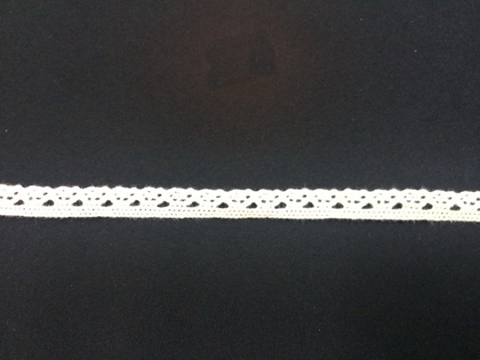 0194СТ Кружево вязаное хлопок шир.0,7см цв.белый(в упак.30м)