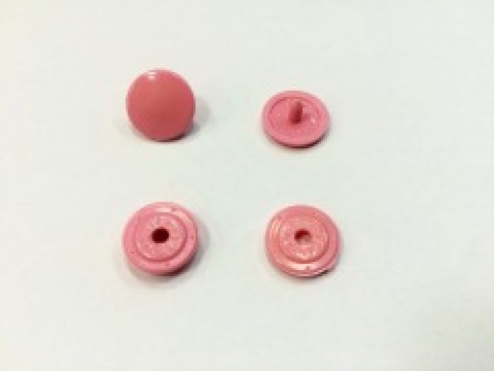 Кнопка пластиковая 13мм цв.розовый(в упак.1000шт)