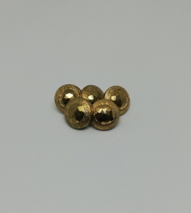 867B Пуговица металлизированная №18 11,5мм цв.золотой(в упак.1000шт)