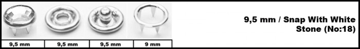 Кнопка нержавеющая трикотажная закрытая 09.5мм цв.кристалл(в упак.1440шт)