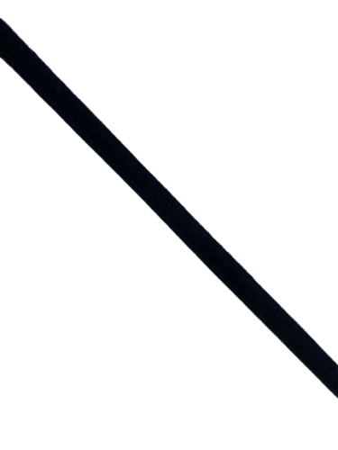 0500BBY Бельевая туннельная лента пушистая 11мм цв.черный(в рул.100м)