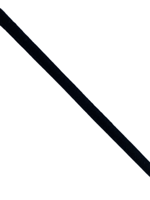 0500BBY Бельевая туннельная лента пушистая 11мм цв.черный(в рул.100м)