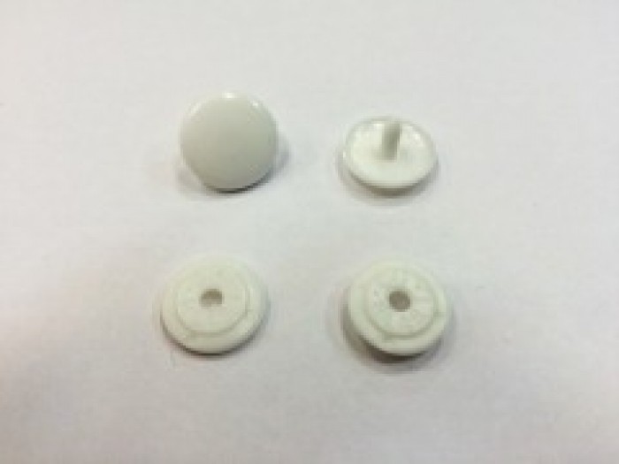 Кнопка пластиковая 10.5мм цв.белый(в упак.1000шт)