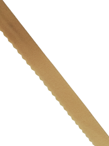 Бельевая резинка с кружевным краем 20мм цв.бежевый(в рул.100м)
