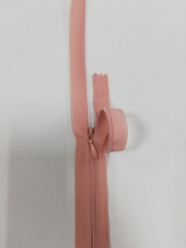 344С Молния потайная Т3 20см цв.розовый грязный(в упак.100шт) Китай