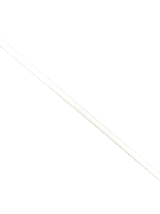 1535 Бельевая резинка округленная 05мм цв.белый(в рул.100м)