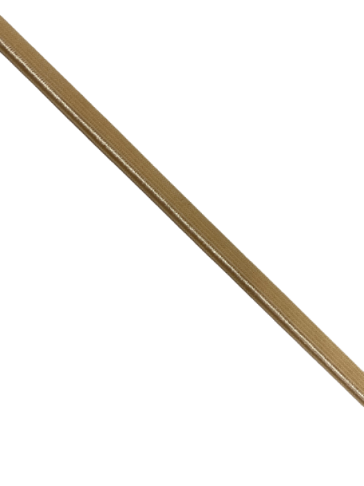 1205 Бельевая резинка кромочная с атласным краем 10мм цв.бежевый(в рул.100м)